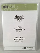 HEY YOU Stampin Up New Birthday Thanks Congratulations Greetings