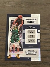 2021-22 Contenders FOTL Opening Night Ticket Rudy Gobert #61 Utah Jazz 01/25