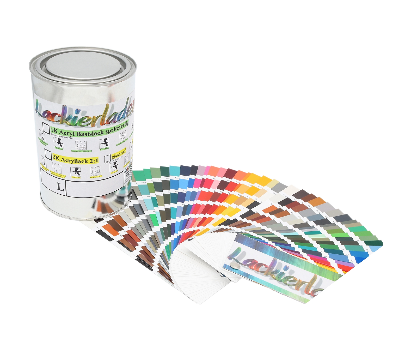 TRISTARcolor Peinture Voiture Kit Bombes De Peinture 2K Pour VW/Volkswagen 9004 Brillantschwarz Peinture De Base 2 Composants Vernis Clair Aérosol