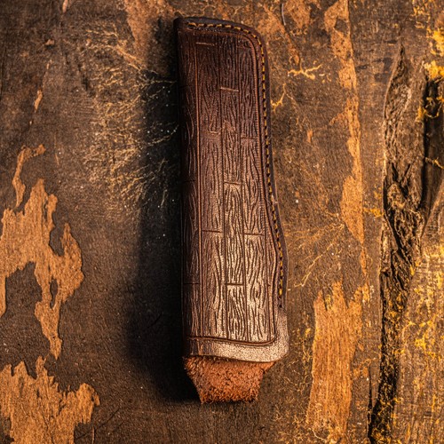 Custom Handmade Cow Leather Fix Blade Klappmesserscheide Lederscheide Etui - Bild 10 von 12