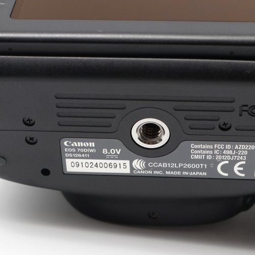 Canon EOS 70D 20.2MP Digital SLR Camera (Shutter Count 31168) - Picture 10 of 10