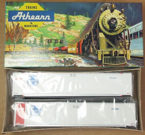 Athearn 5706 48' Santa Fe Intermodal Containers HO-Scale NOS - Picture 1 of 2