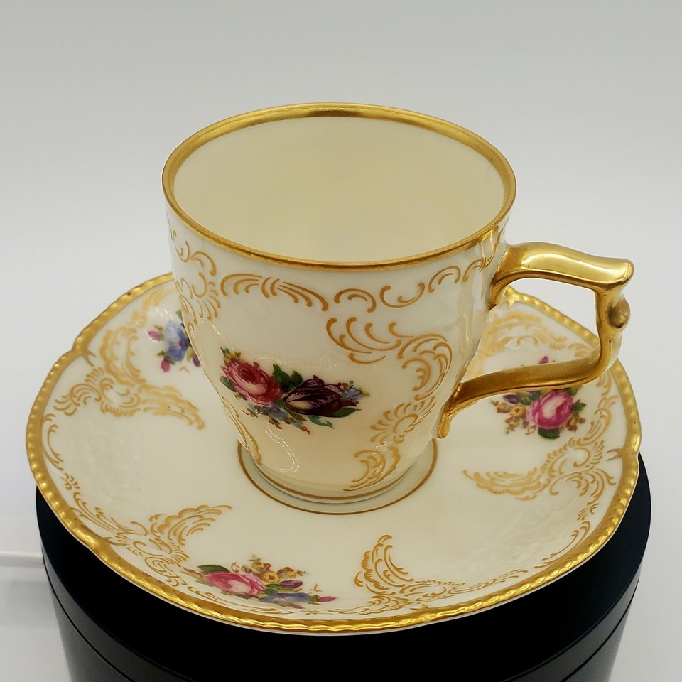 Rosenthal Roses Vintage Rosenthal Gold Roses Demitasse Cup & Saucer | eBay
