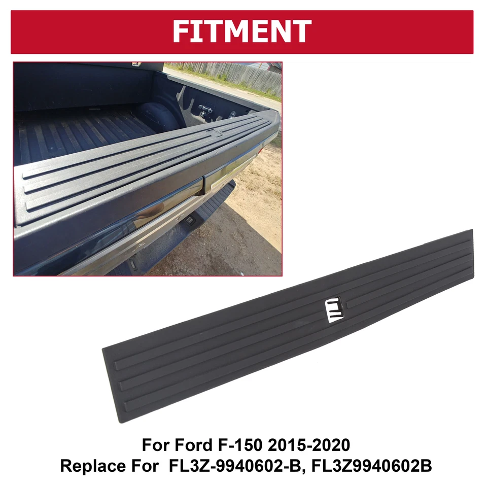Tailgate Flexible Step Moulding Cover Trim With Button FOR 2015-2020 Ford F-150 - Imagem 4 de 4