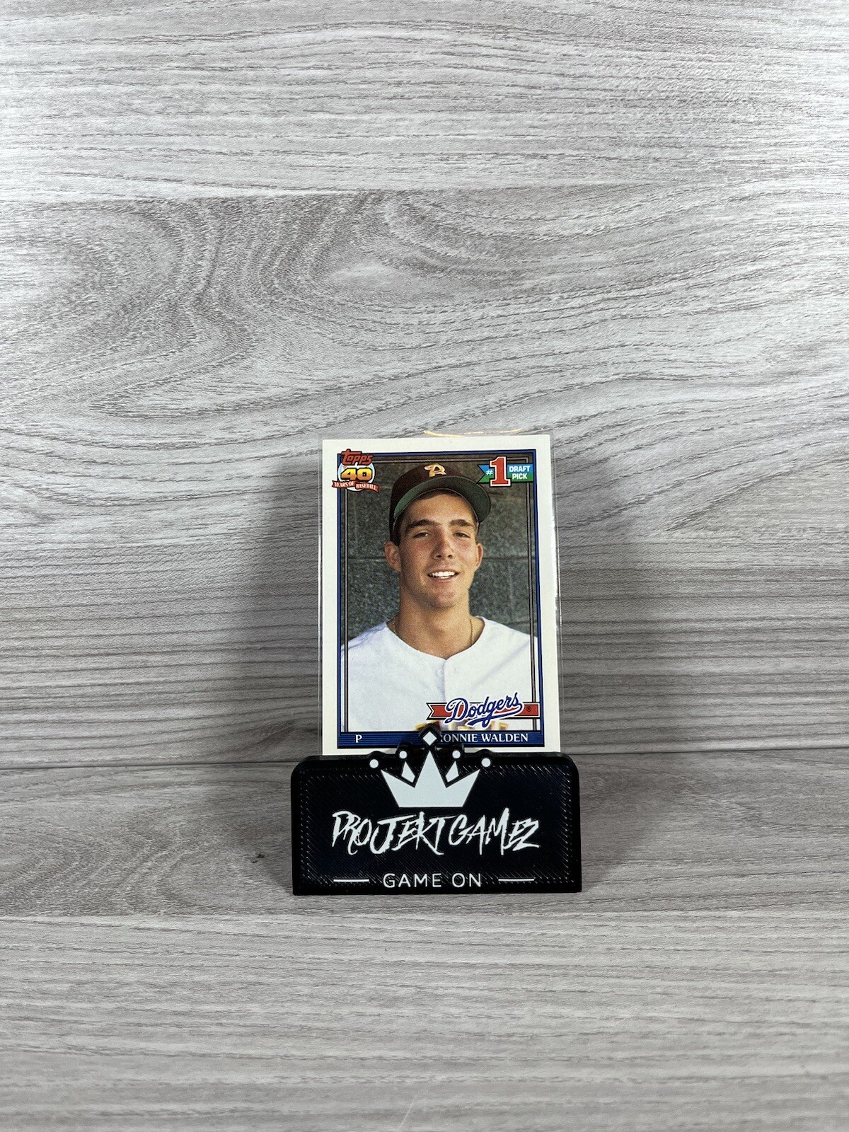 1991 Topps Baseball Card Ronnie Walden Rookie Los Angeles Dodgers 596