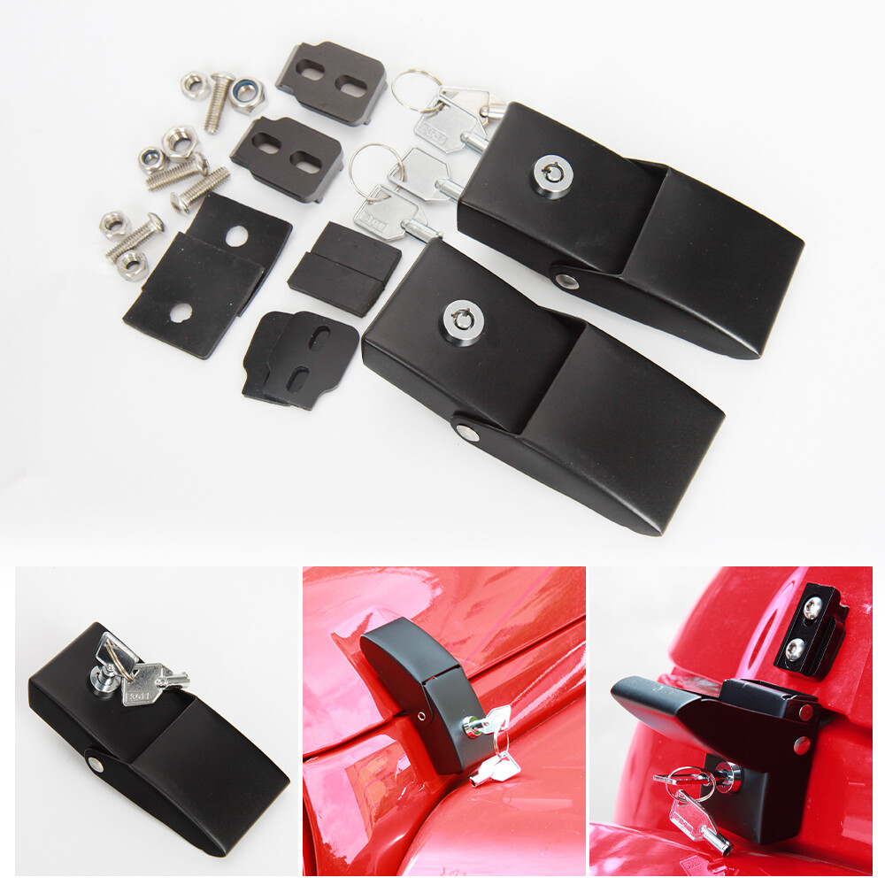 AntiThief Hood Lock Locking Hood Latches Keys for Jeep Wrangler JK JL