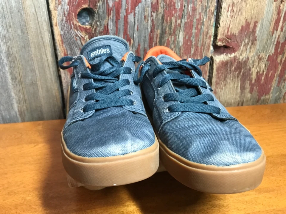 etnies barge LS zapato de skate niños talla 3.5 azul...........................b1 Foto 3 de 4