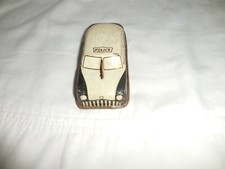 Argo Tin Lithograph Toy Sedan 4"' Police Black Side White Roof W/Gun Play wear