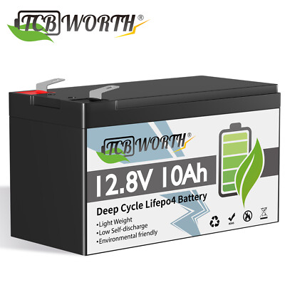LiFePO4 Akku 12V 10Ah Lithium Batterie BMS für RV Solar Kinderwagen Camping Fish