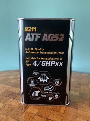 1x 1 LITRE MANNOL ATF AG52 AUTOMATIC SPECIAL GEARBOX OIL VW TL52162
