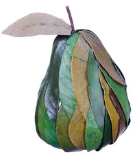 Leaf Pear Natural Country Rustic Hand Made Fruit Craft Floral Decor Filler 358f
