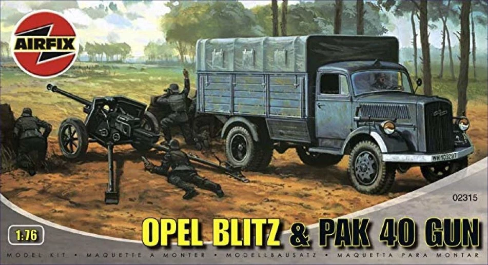 Opel Blitz lorry and PAK 40 field gun - 1:76 - Airfix - 02315 - Immagine 2 di 2