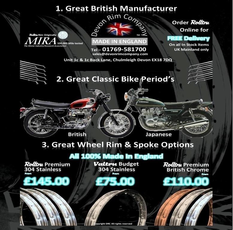 Chrome Rim & Spoke Set - 16x1.85 Ariel Full Width (Arrow & Leader) Front or Rear