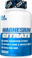 Evlution Nutrition Magnesium Citrate - Bone & Muscle Health - 30 Servings