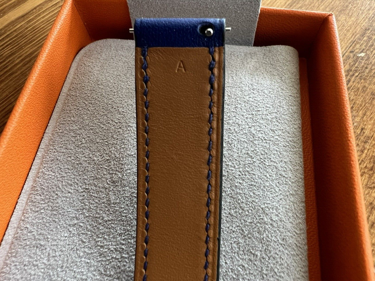 Heure H Mini model 25mm Double Tour Watch Strap Bleu  display picture 2