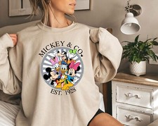 Family Matching Crewneck, Mickey and Co Est Sweatshirt, Family Trip 2025 Hoodie