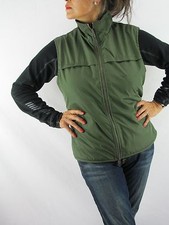 Catalina Vtg Olive Green Smooth N Tan Fleece Reversible Vest Large (12-14) M1a