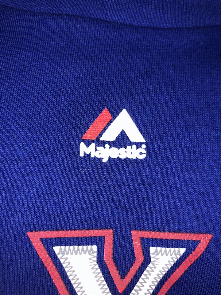 Men's Majestic Texas Rangers Royal #11 Yu Darvish Jersey Baseball T-Shirt NWT XL - Image 3 of 4