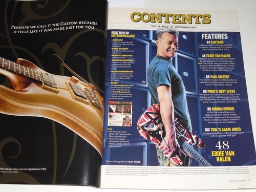 Guitar World Magazine Vol 28 No 9 September 2007 Thank You...Van Halen - Picture 2 of 15