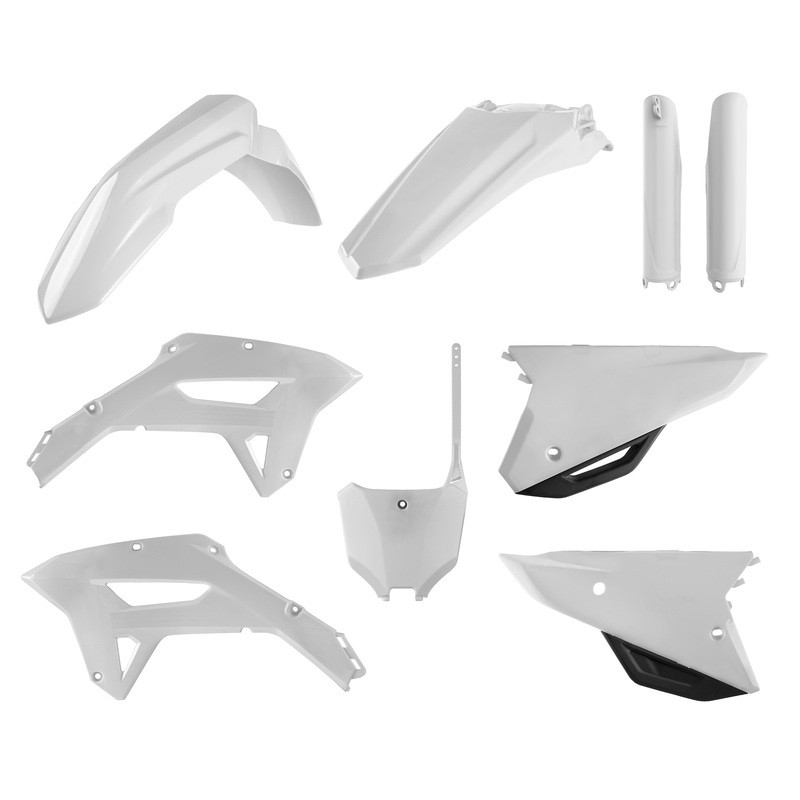 Kit plastique Polisport blanc Honda CRF450RX 2021 2022 carénage moto cross