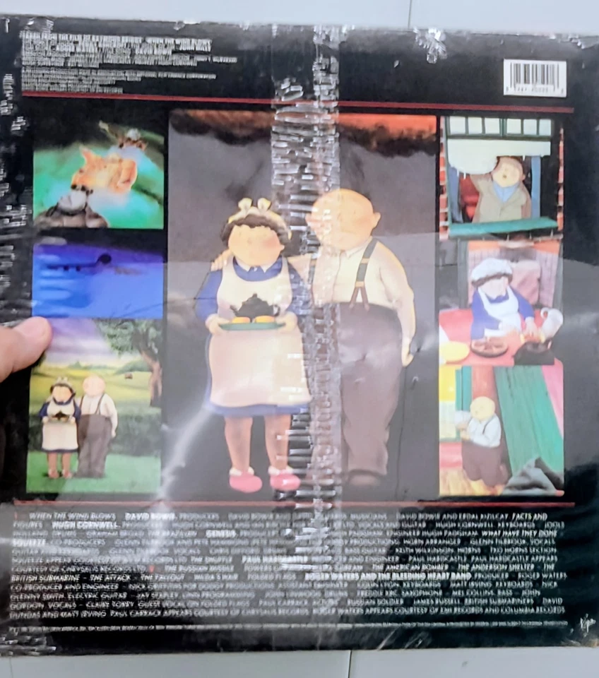Roger Waters David Bowie Genesis WHEN THE WIND BLOWS Soundtrack Record 1987 NEW - Image 2 of 3