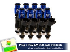 Fic 1000cc Fuel Injectors Set For Gm Chevy Lt1 Lt4 Sbc Gen Ii Is300-1000h