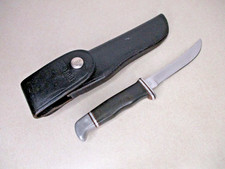 Vintage Buck Knives Personal 118 USA 2 LINE INVERTED Fixed Blade Hunting 1967-72