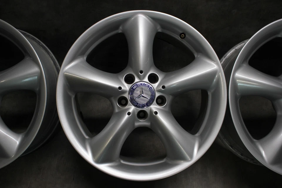 ! 4x Original Mercedes C SLK CLK w203 w208 w209 Alufelgen 7,5J 8,5J X 17 Zoll - Bild 3 von 4