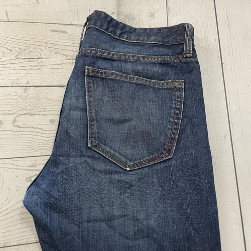 Pantalones de mezclilla Banana Republic para hombre W31 x L30 azules ajustados rectos lavado medio - Imagen 1 de 8