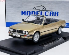 Model Car Group BMW 325i (E30) Cabriolet Beige 1985 1:18