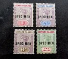 nystamps British Leeward Islands Stamp # 2//7 Mint OG H Specimen $80 L10y2068 — photo 1