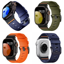 Cinturino Nylon per Apple Watch Serie 10 9 8 7 6 5 SE Ultra 2 44/41/45/46/49mm