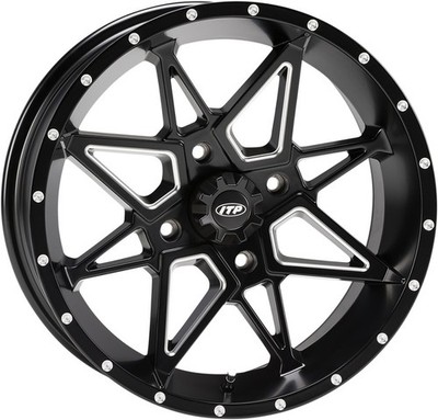 I.T.P. Tornado ATV/UTV Wheel 14x7 4/137 5+2 Milled Black