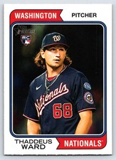 2023 Topps Heritage #576 Thaddeus Ward Washington Nationals