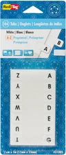 Self Adhesive Alphabetical Divider Tabs 104 Pack White 716 X 1 Inch