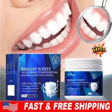 Teeth Whitening Powder Tea Coffee Smoking Stain Remover Tooth Deep Cleaning HOT