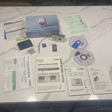 Canon PowerShot SD 300 Digital Elph 12.1MP Silver Digital Camera In Box Tested!