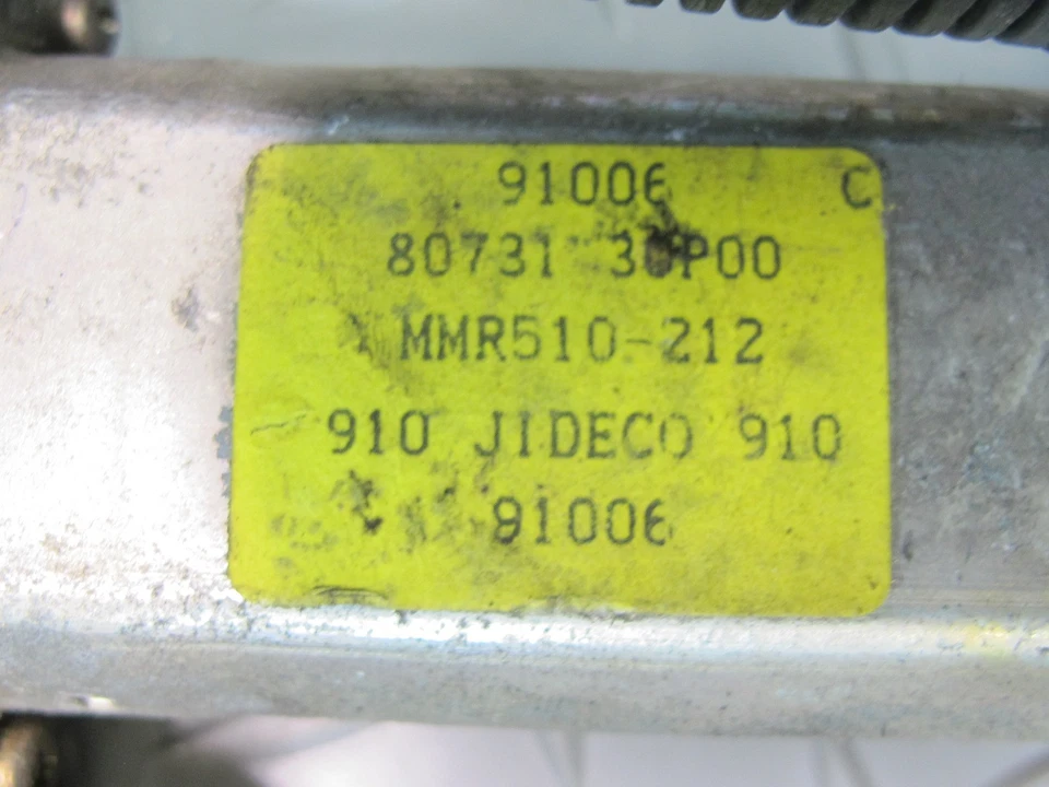 90-96 NISSAN Z32 300ZX CUPÉ REGULADOR VENTANA PUERTA CONDUCTOR IZQUIERDA CON MOTOR OEM Foto 3 de 4