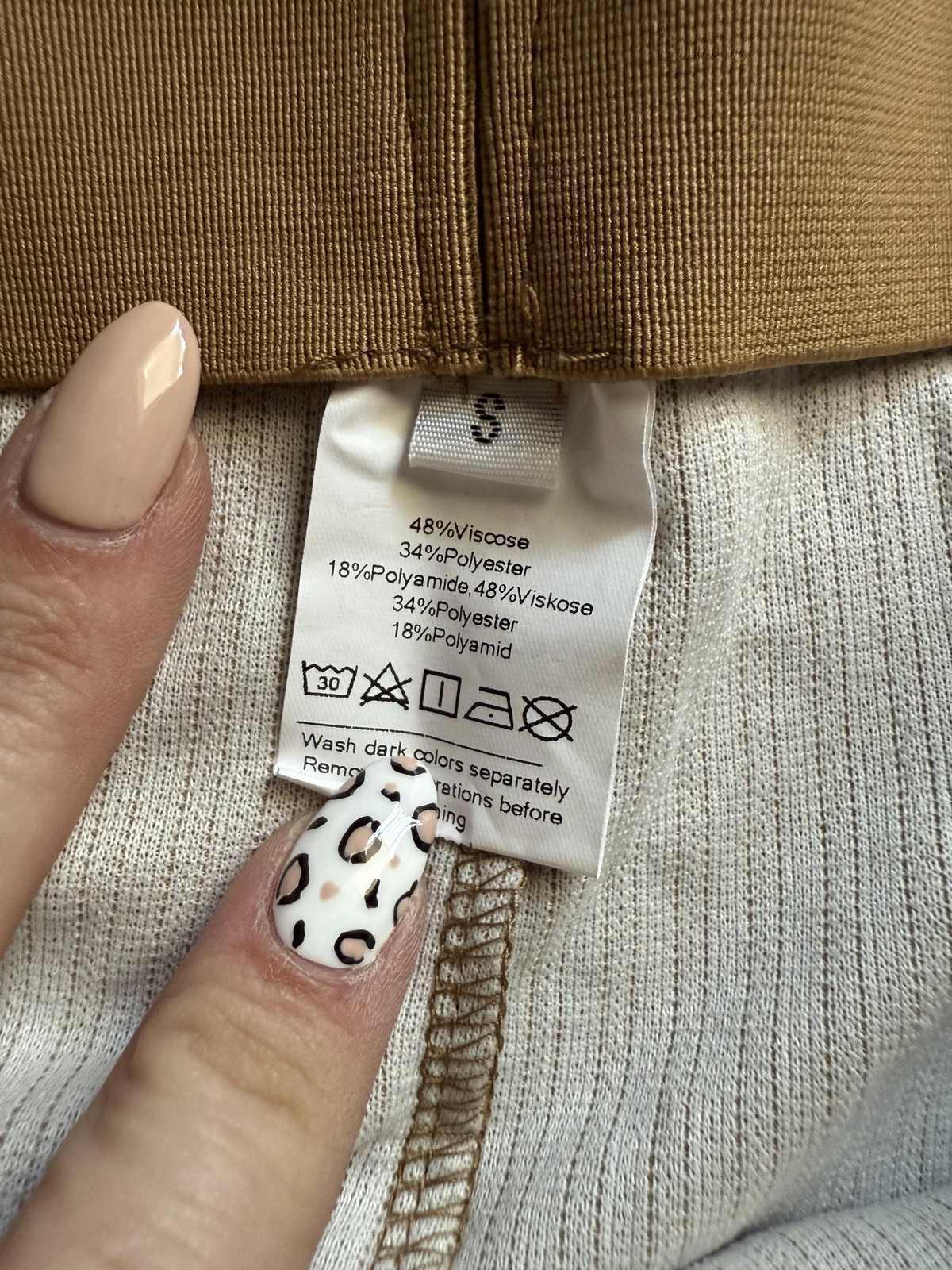 KATE KASIN Sweater Midi Skirt Set Womens Small Brown Ribbed Knit Two Piece NWT