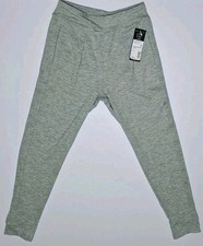 Adidas AK4962 Girls' Large 14 3-Stripe Cuffed Jogger Pants, Gray Heather