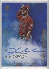 2021 Bowman Inception Blue Foil 90/99 David Calabrese #PA-DCE Auto 0b2