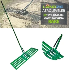 Rake - the That Inch Aeroleveler Lawn 36 - Patented Leveling Never Landzie Flips