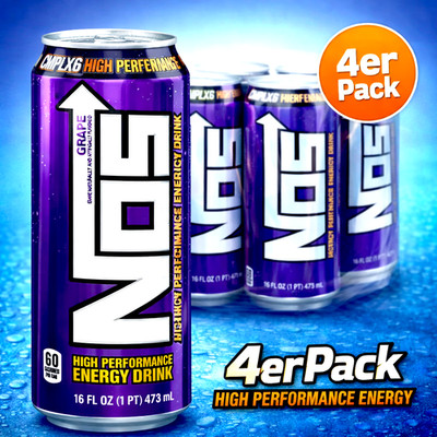 (1,00 EUR/100ml) NOS GT Grape High Perfomance Energy Drink USA (inkl. Pfand)