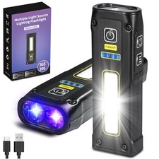 Mini UV Flashlight Super Bright LED 365nm 395nm Emergency Light EDC Tool