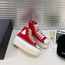 R13 Old Ripped Platform Shoes, High-top Lace-up Casual Shoes, Commuting, Women