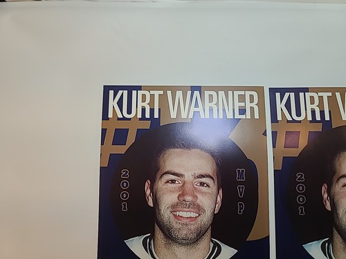 Kurt Warner 2001 MVP St. Louis Rams NFL Team Vtg Posters 11" x 17" - Lot Of 2 - Picture 12 of 20