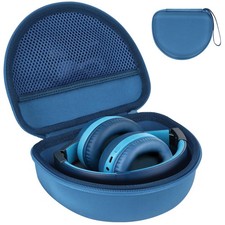 RIYADAone Hard Shell Case for iClever Kids Headphones, Blue