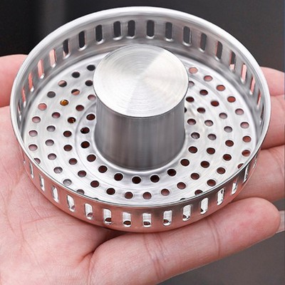 Spülbecken Abflusssieb Edelstahl Material 11,3 x 3,7 cm für einfache Reinigung