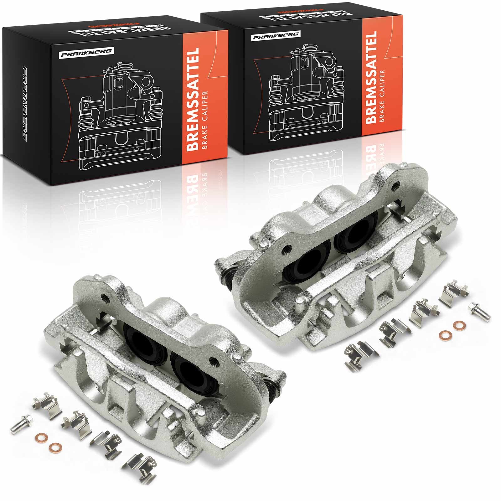 FRANKBERG 2x Brake Caliper for Jeep Wrangler Gladiator Dodge Journey Front Side