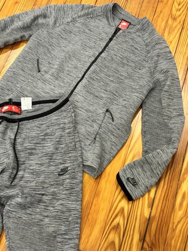 Nike Tracksuit Set Men Large Tech Knit Joggers Jacket Hoodie Set - Picture 4 of 6